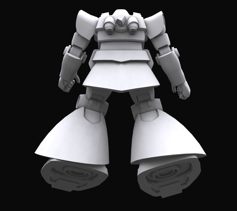 Gundam mobile suit MS09 DOM model 3D model_5