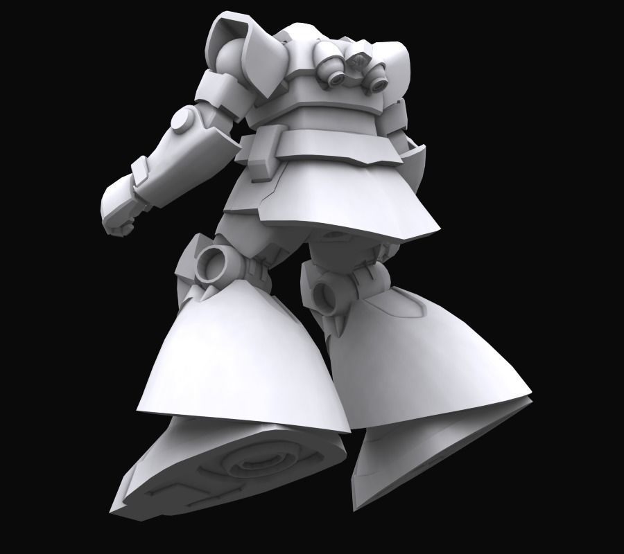 Gundam mobile suit MS09 DOM model 3D model_4