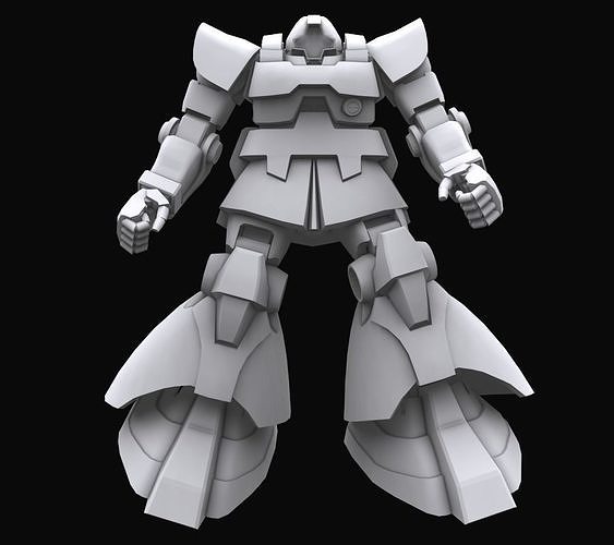 Gundam mobile suit MS09 DOM model 3D model