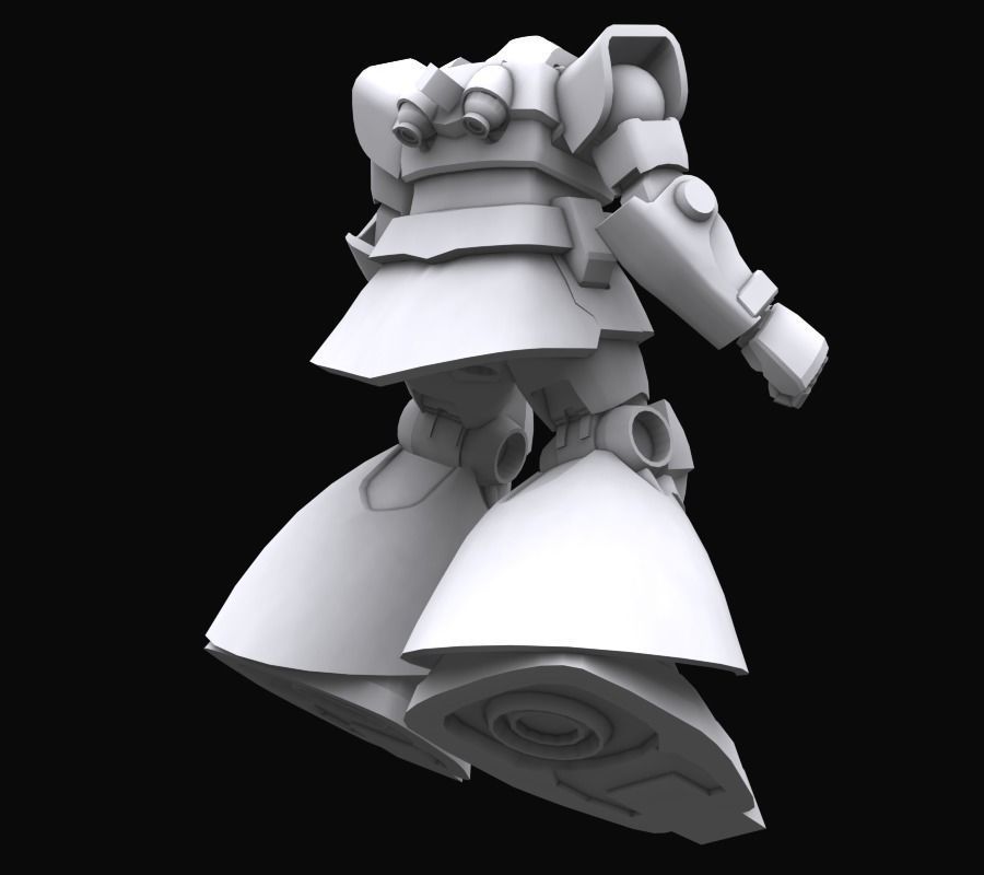 Gundam mobile suit MS09 DOM model 3D model_6