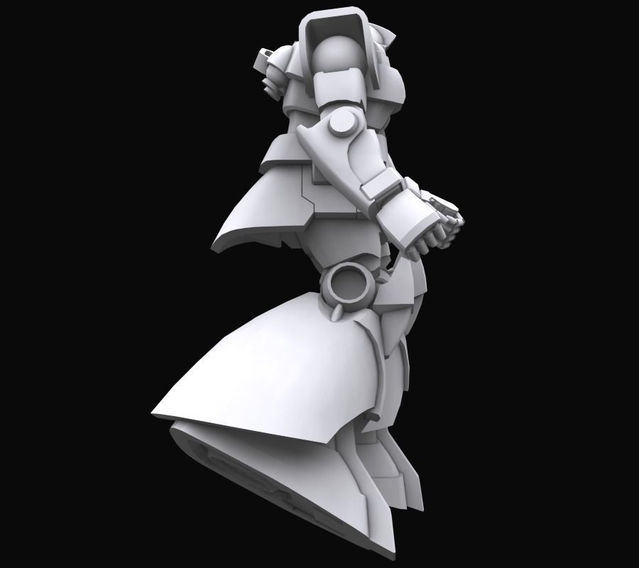 Gundam mobile suit MS09 DOM model 3D model_7