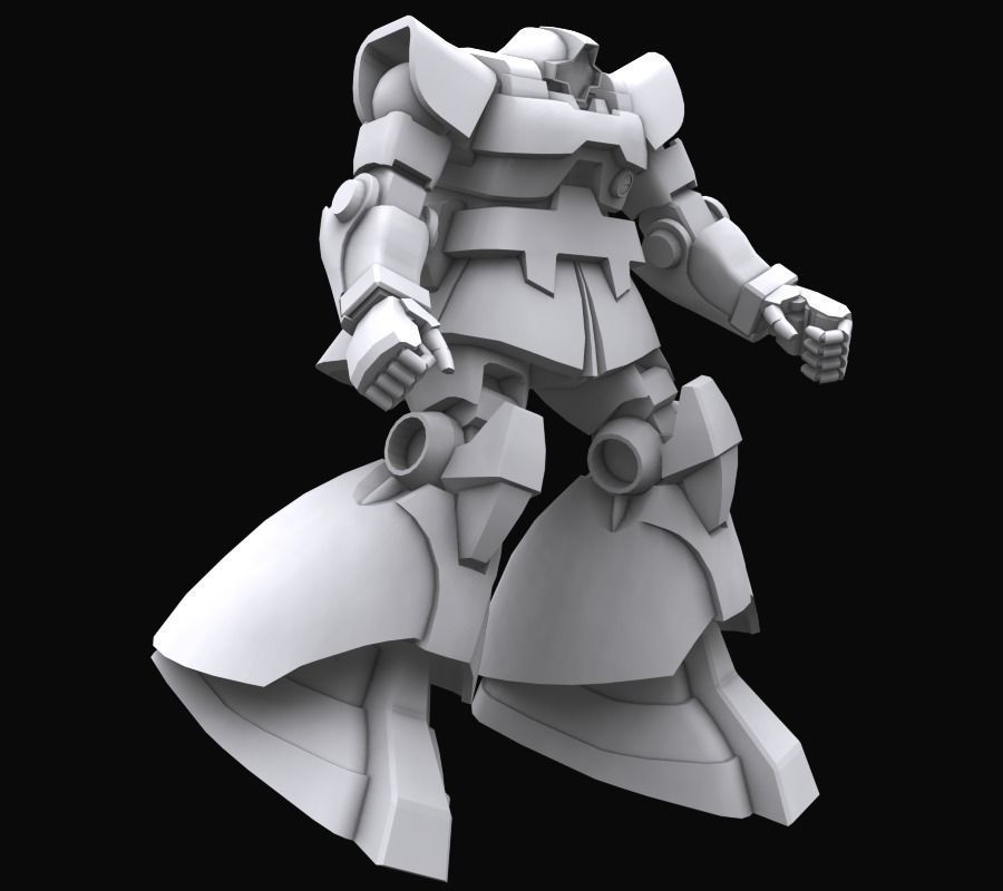 Gundam mobile suit MS09 DOM model 3D model_8