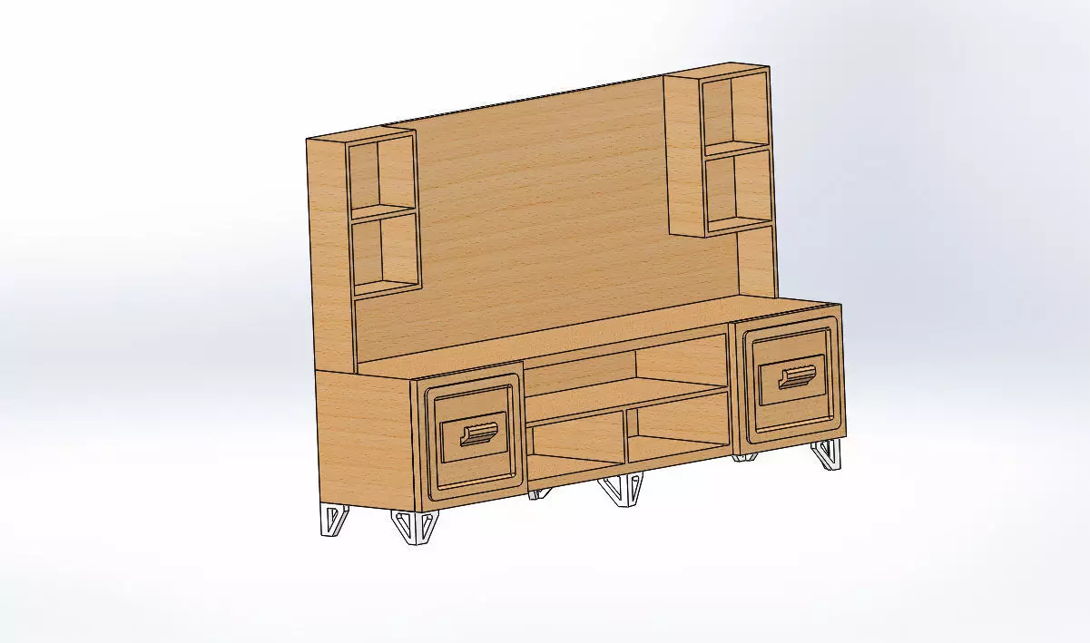 Television Table by Ugurcan Deveci 3D model_0