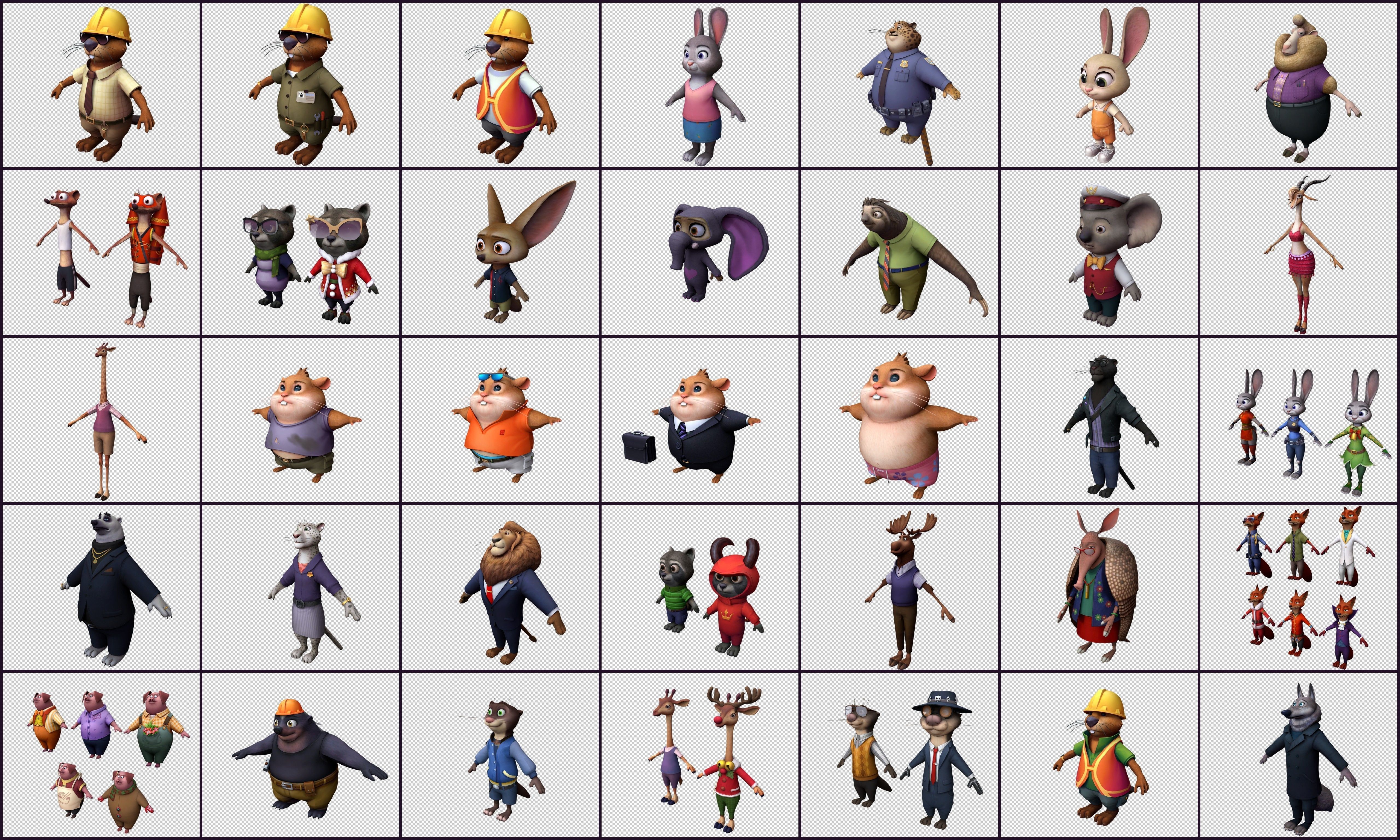 Cartoon Character object vehicle Low-poly 3D model_1