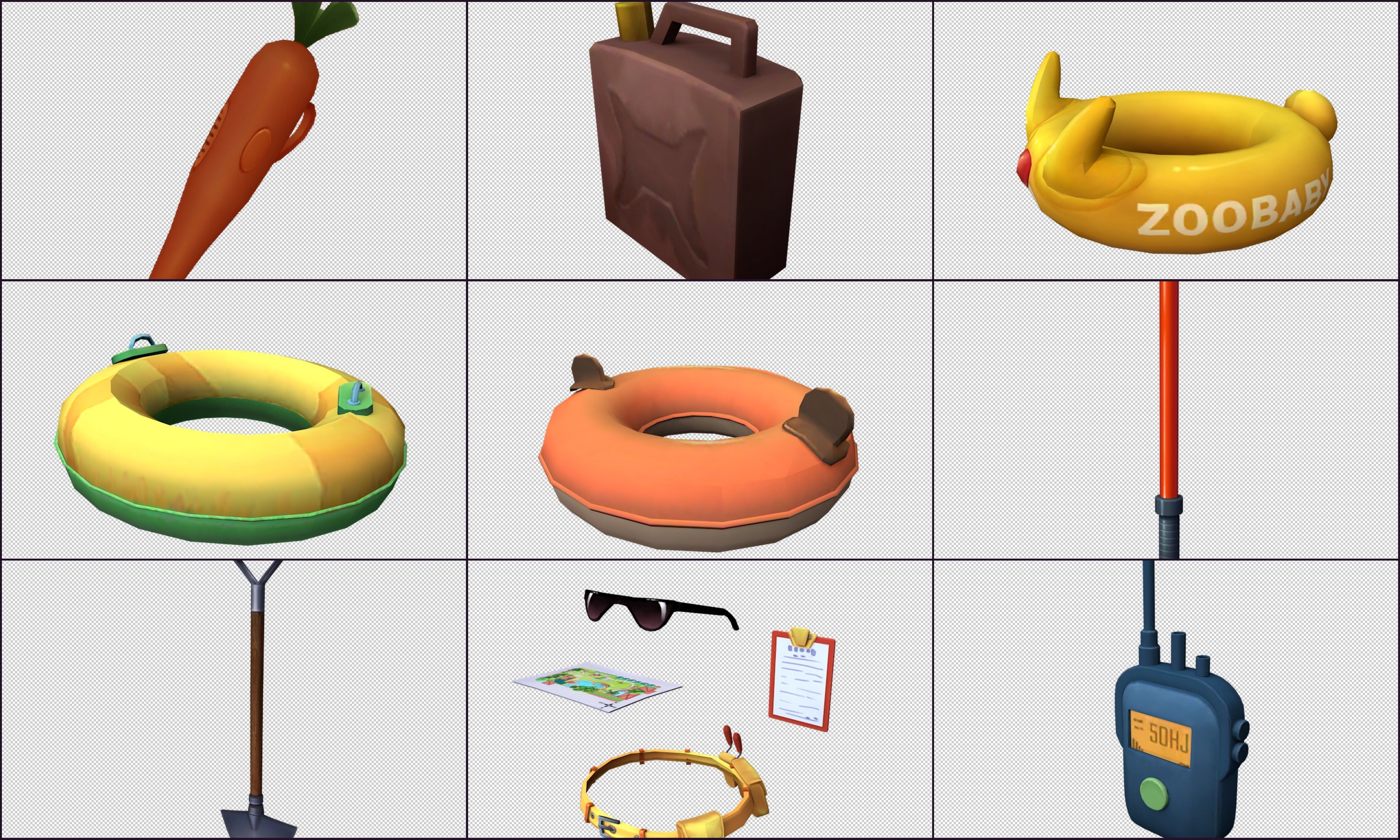 Cartoon Character object vehicle Low-poly 3D model_14