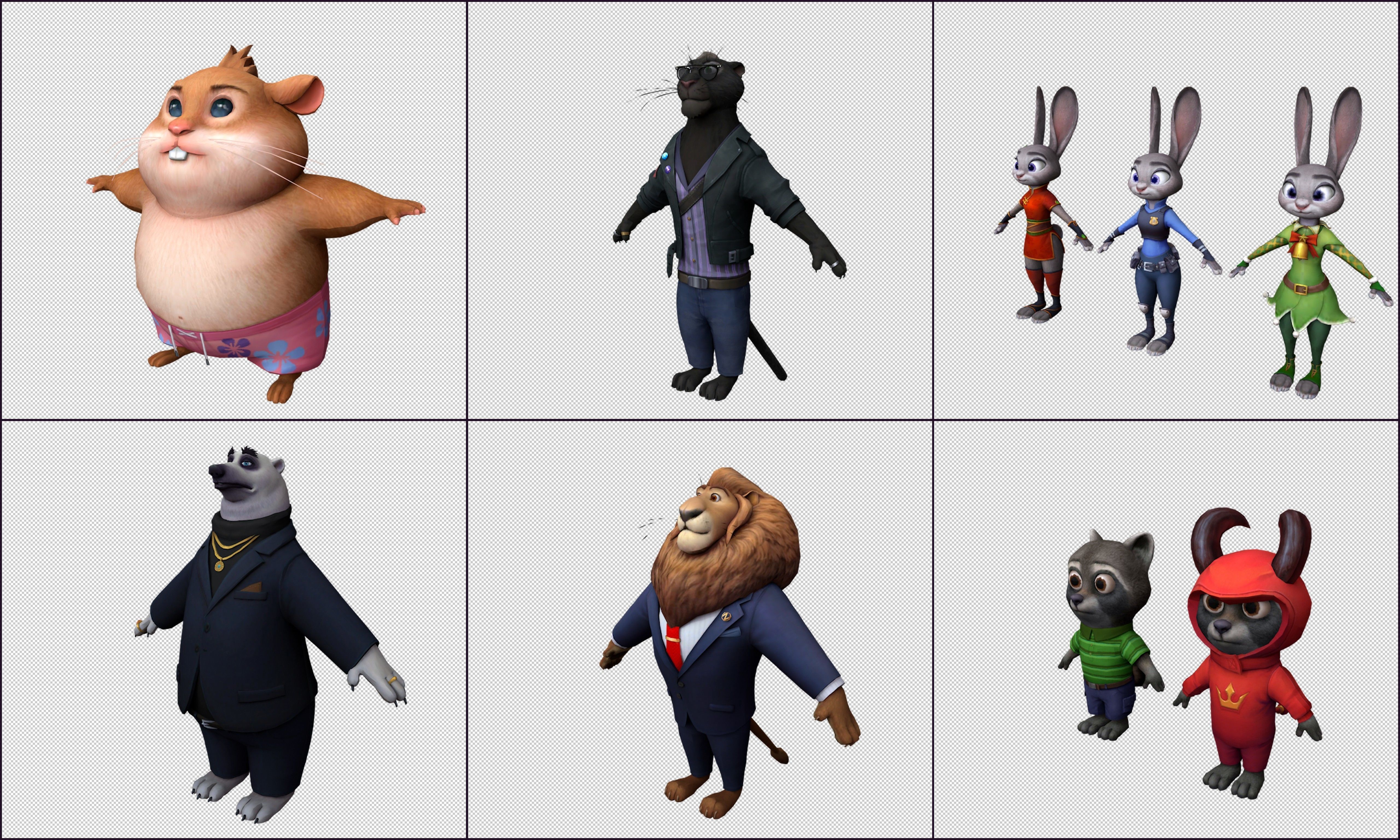 Cartoon Character object vehicle Low-poly 3D model_7