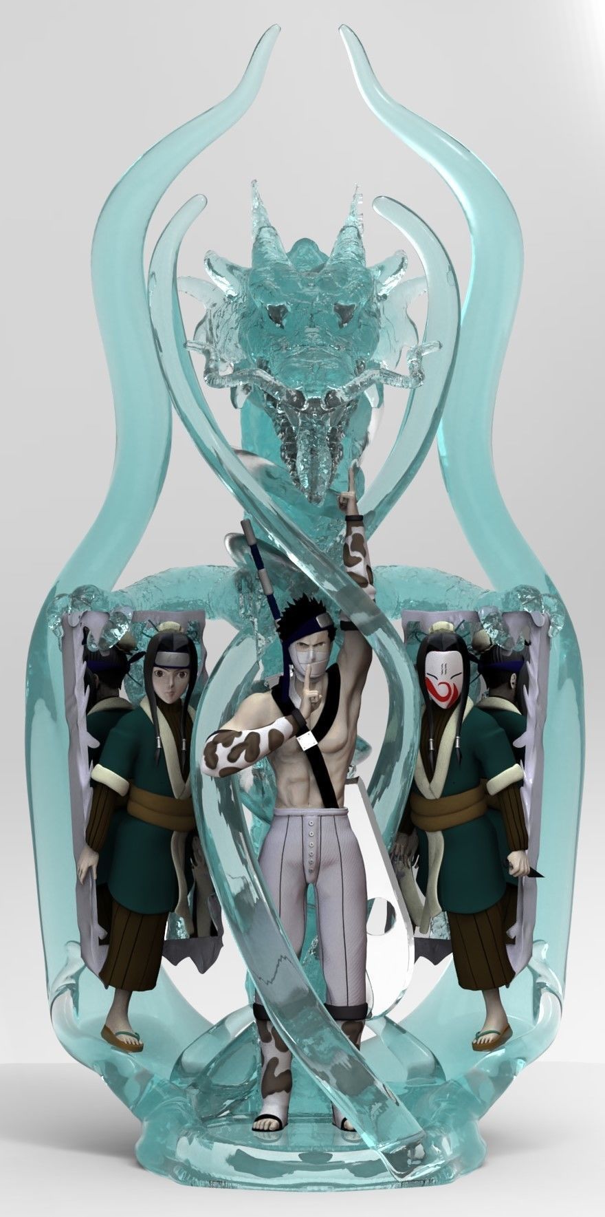 Zabuza and Haku 3D print model_1