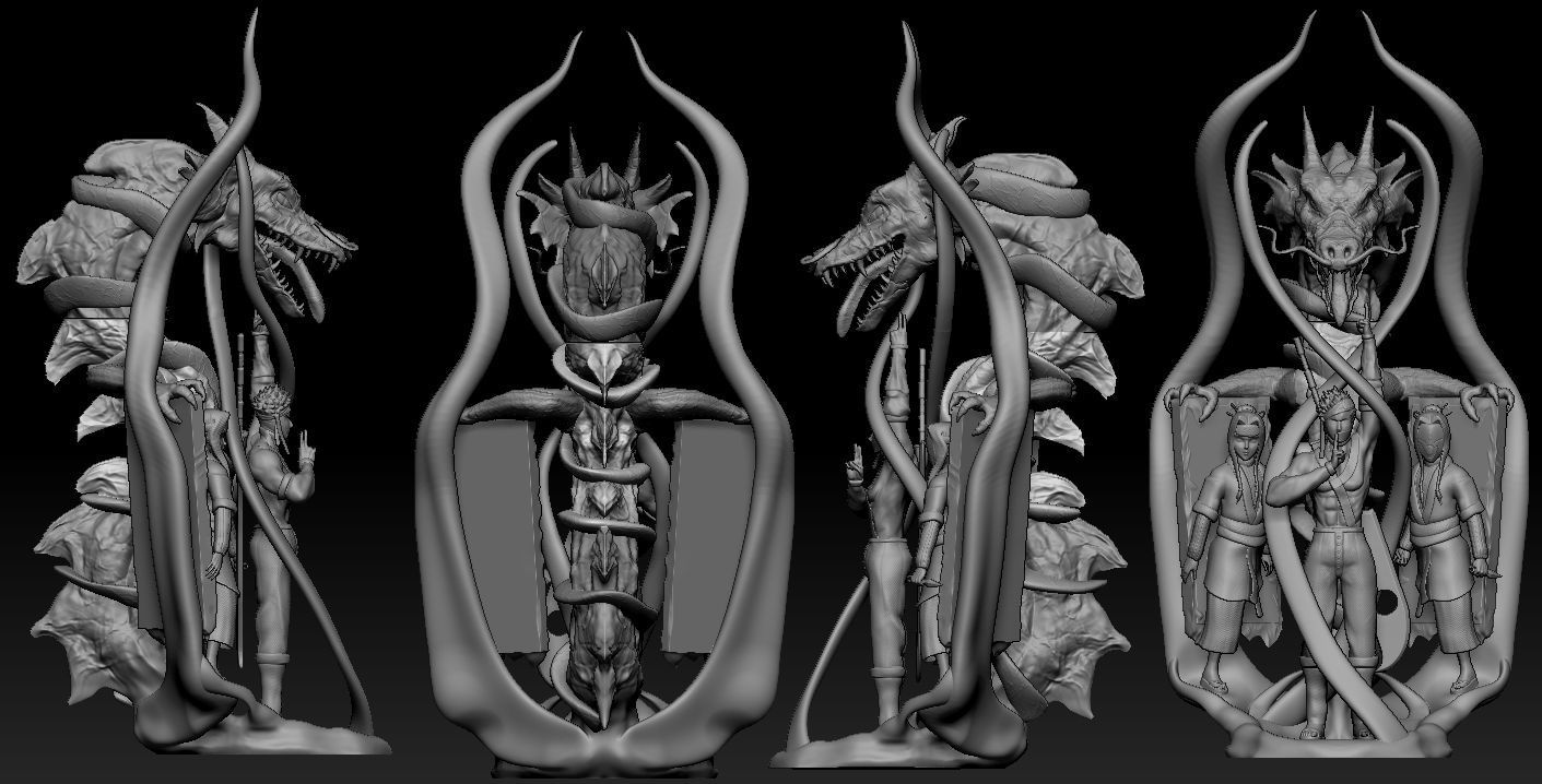 Zabuza and Haku 3D print model_8