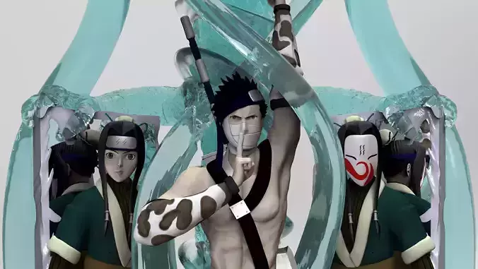 Zabuza and Haku 3D print model