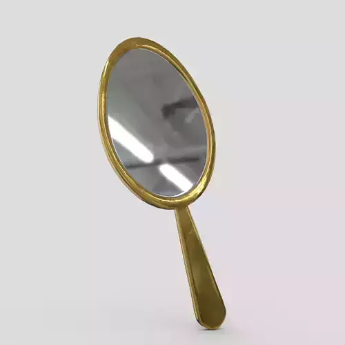 Hand Mirror 2 Low-poly 3D model