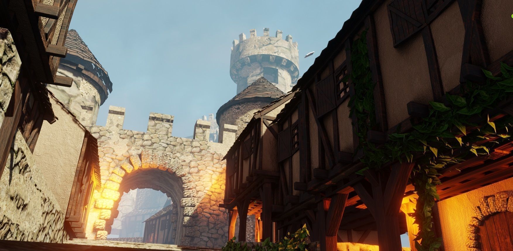 medieval town AOE style Low-poly 3D model_5