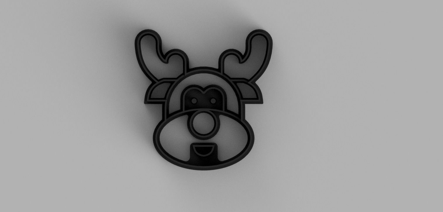 RUDOLF COOKIE CUTTER 3D PRINTING 3D print model_1