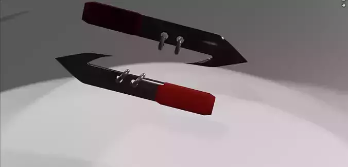 Two daggers with rings