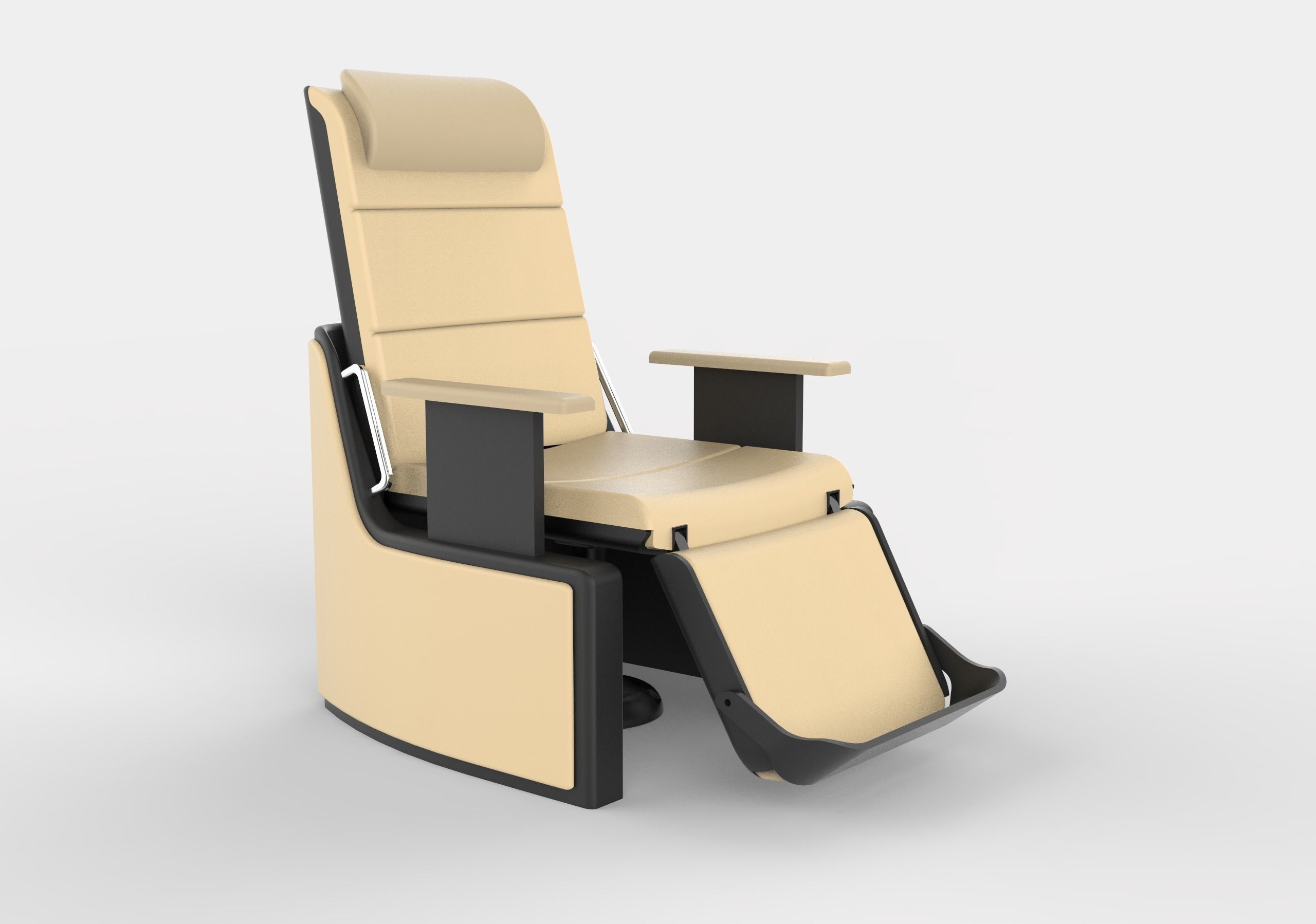 Airplane first class chair 3D model_6