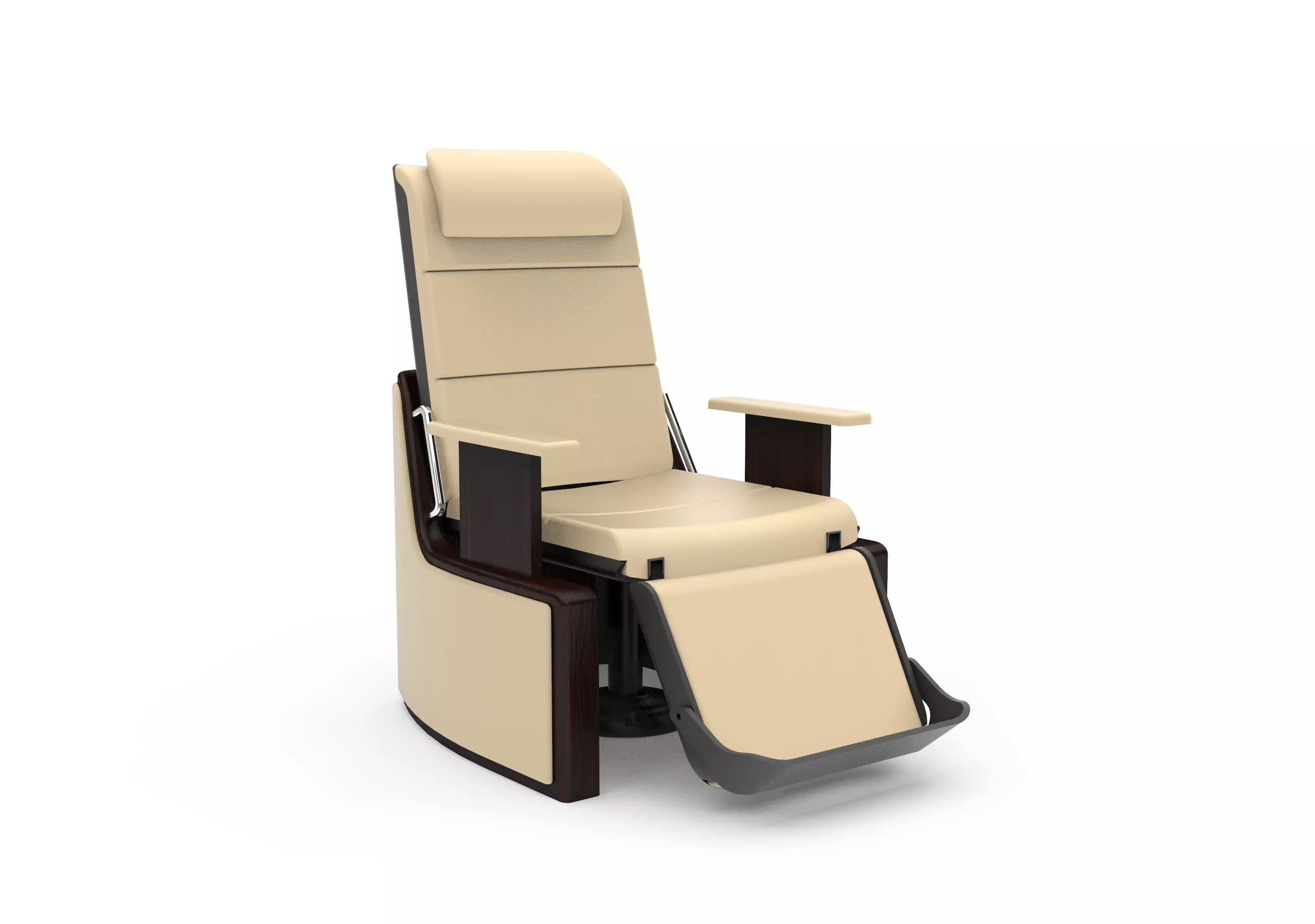 Airplane first class chair 3D model_0