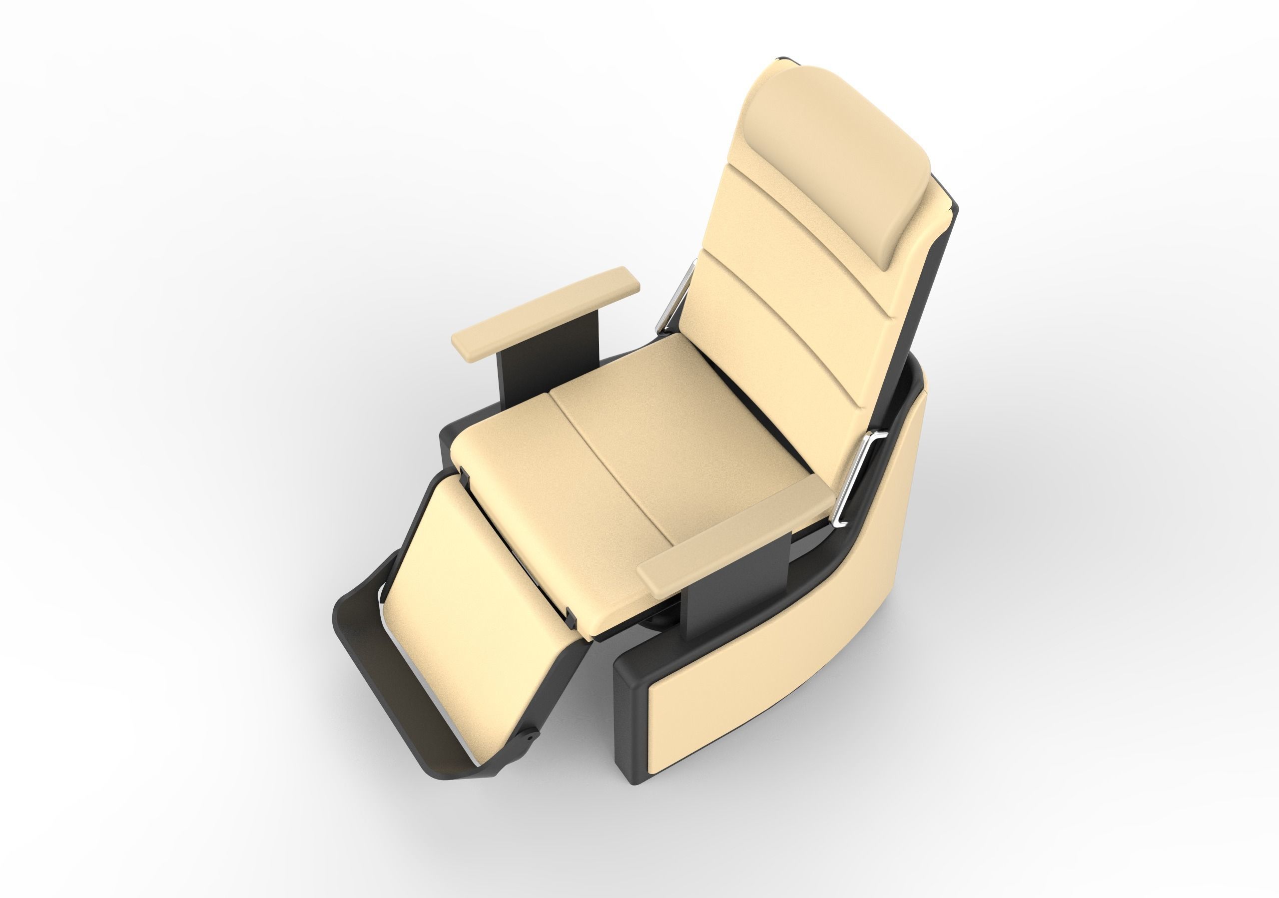 Airplane first class chair 3D model_5