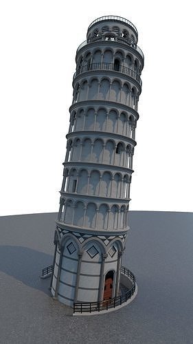 Leaning Tower of Pisa 3D model