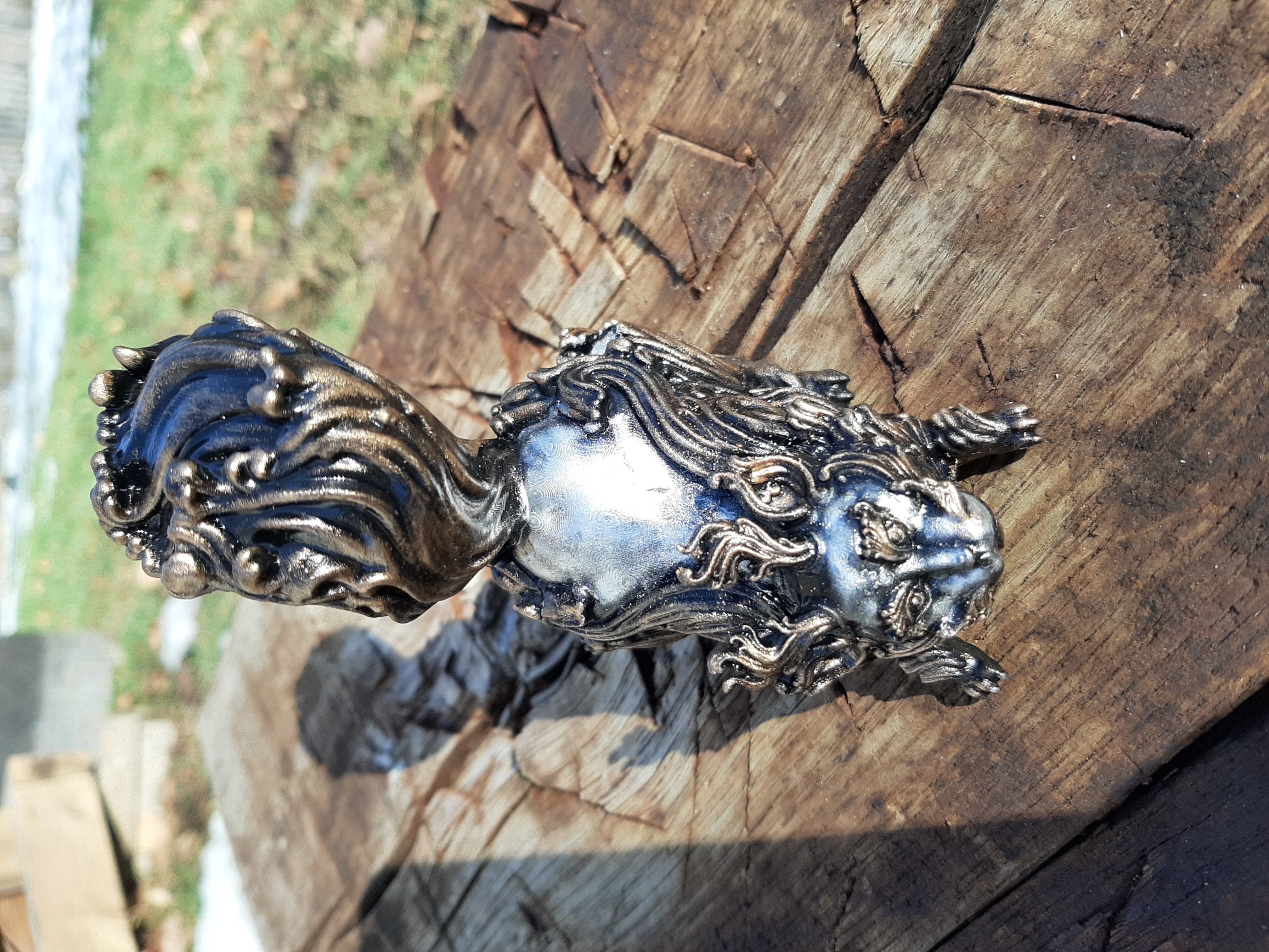 Catt sculpture  3D model_2