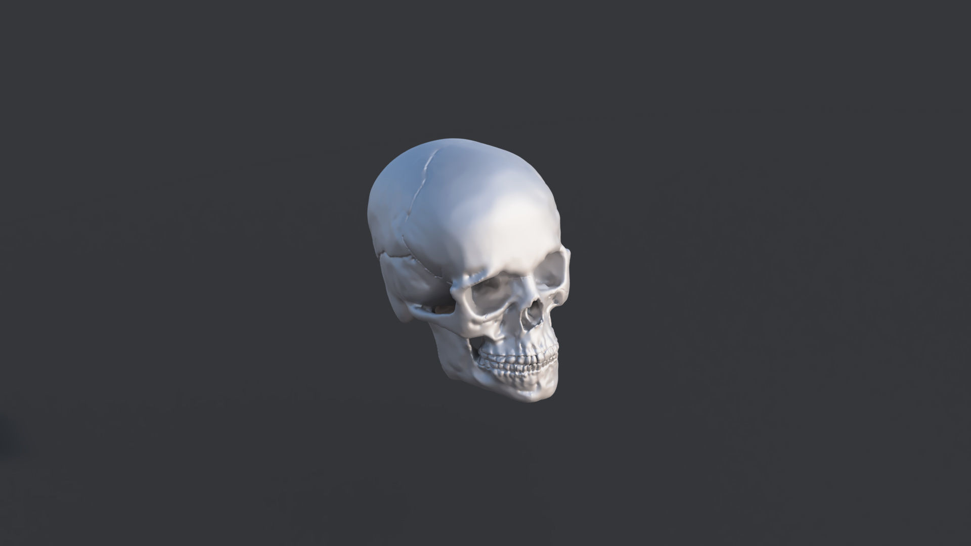 Human Skull 3D print model_2
