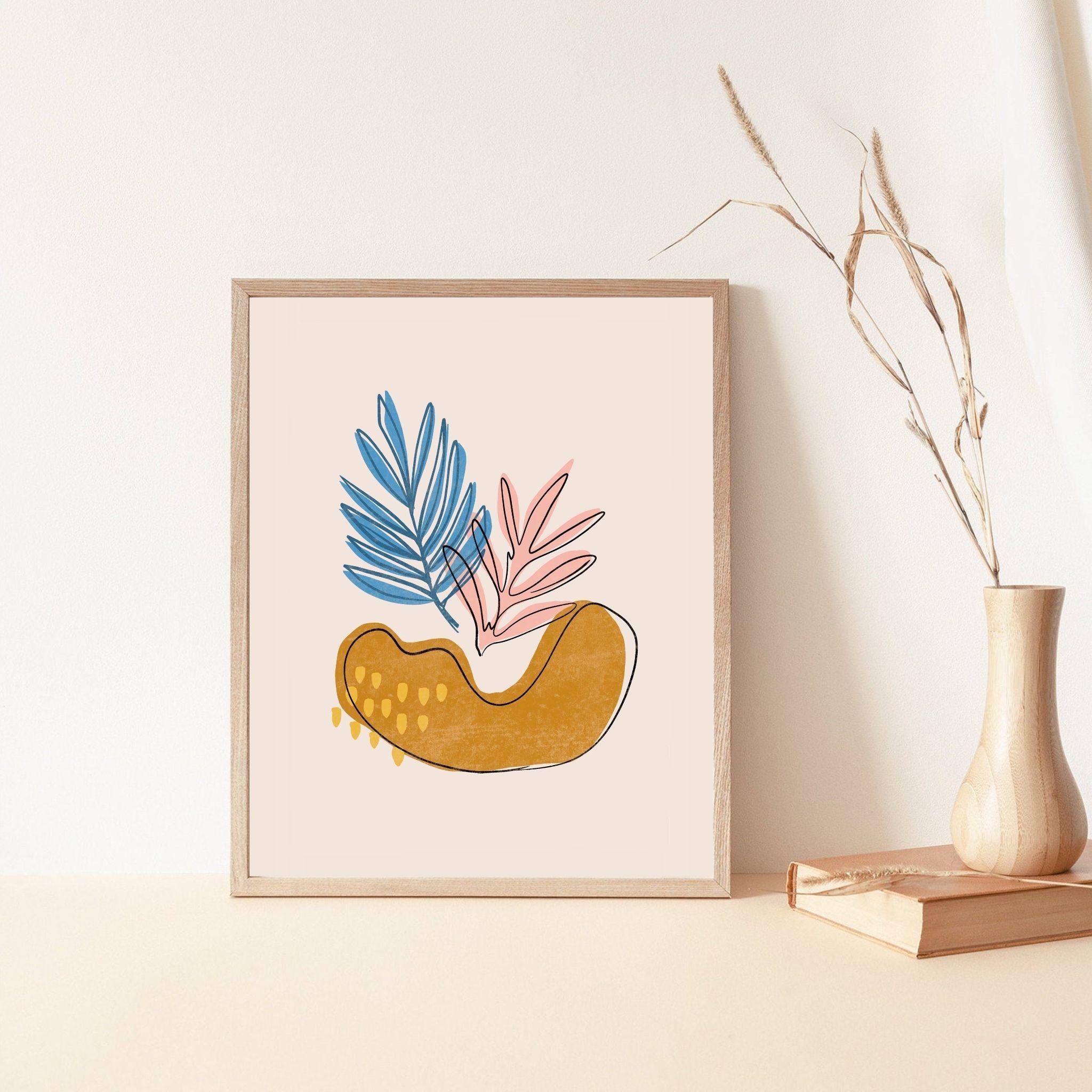 Printable Abstract Art Print Wall Decor Modern Wall Art Bohemian 3D print model_2