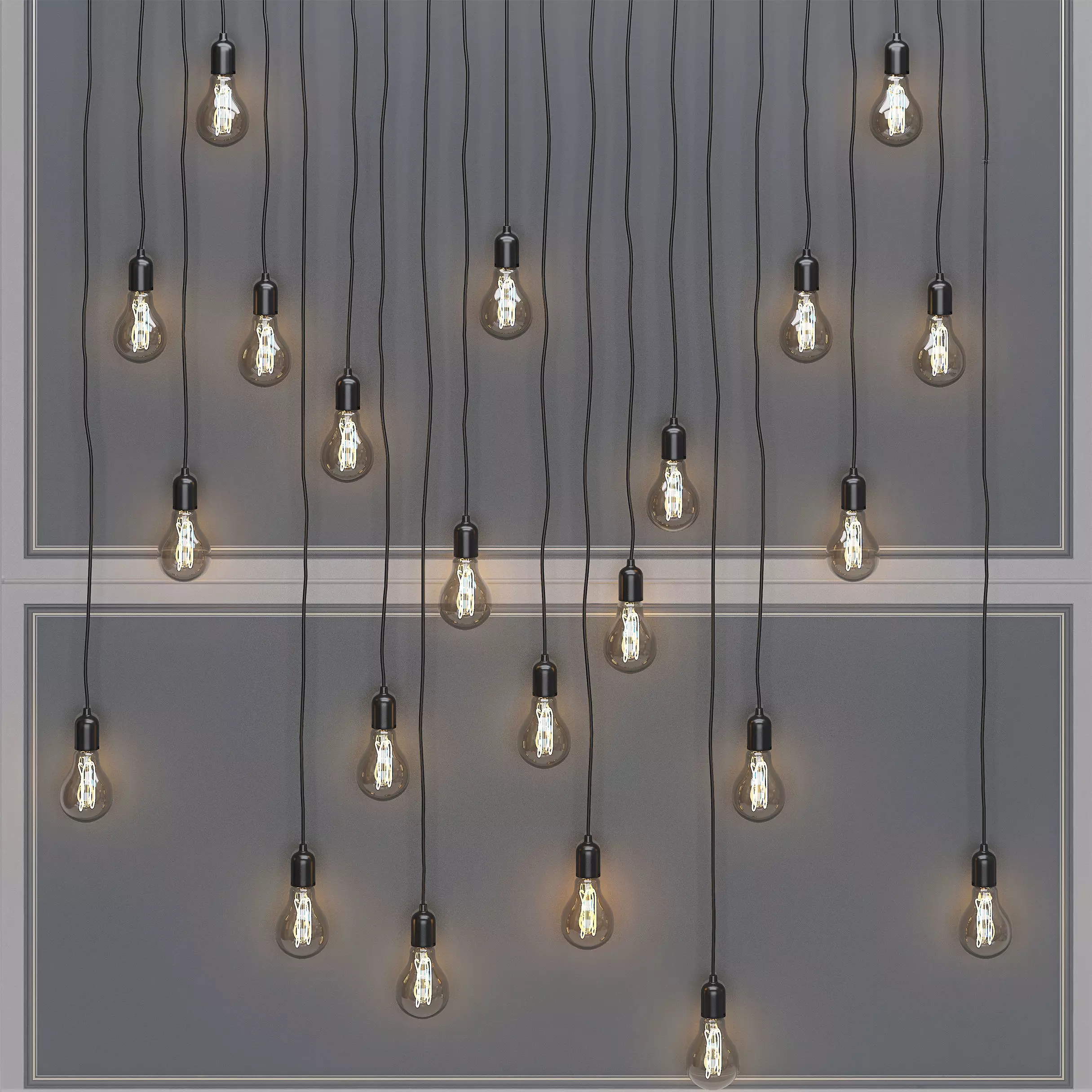 light-01 many light bulbs hanging on wall 3D model_0