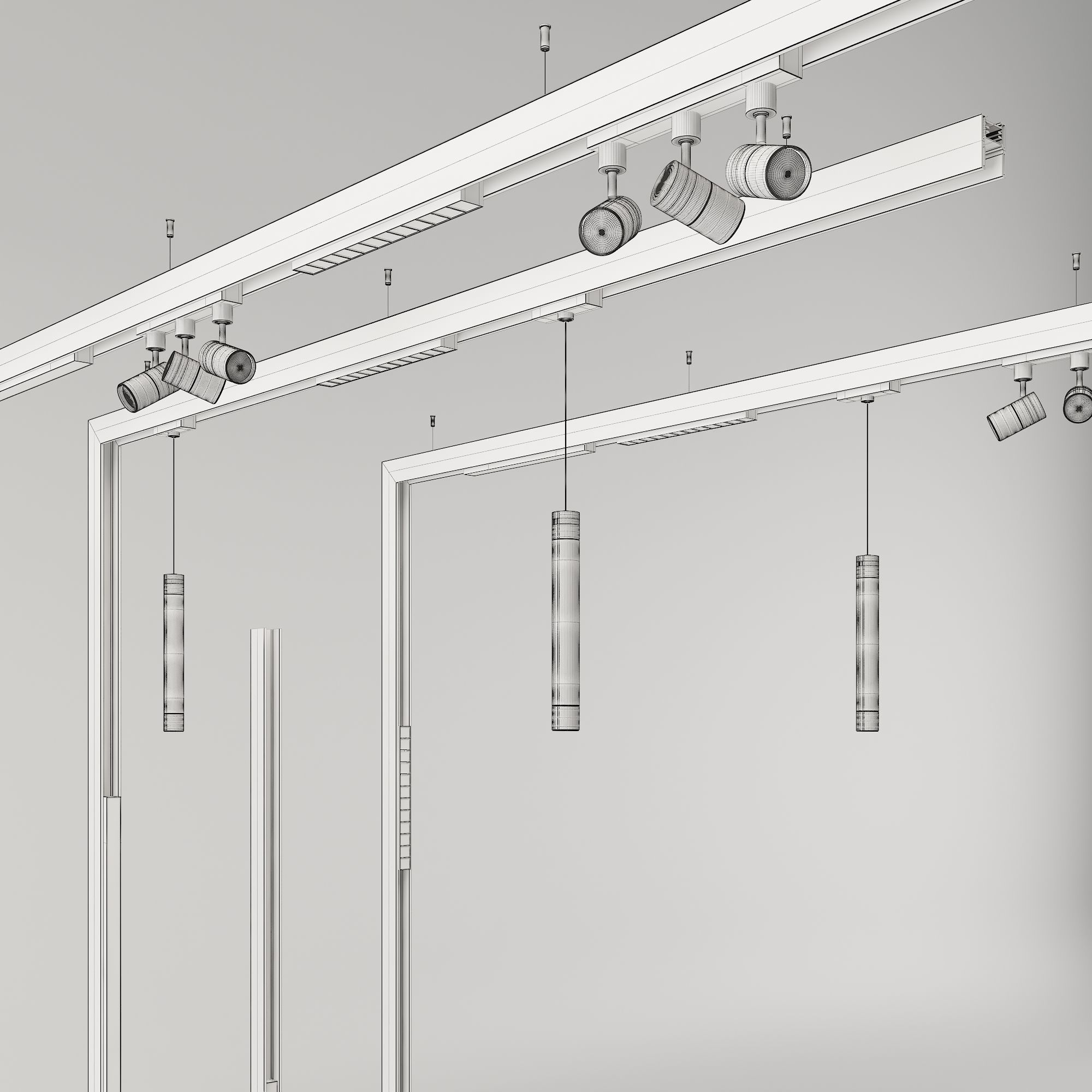 Magnetic -Track-light 3D model_3