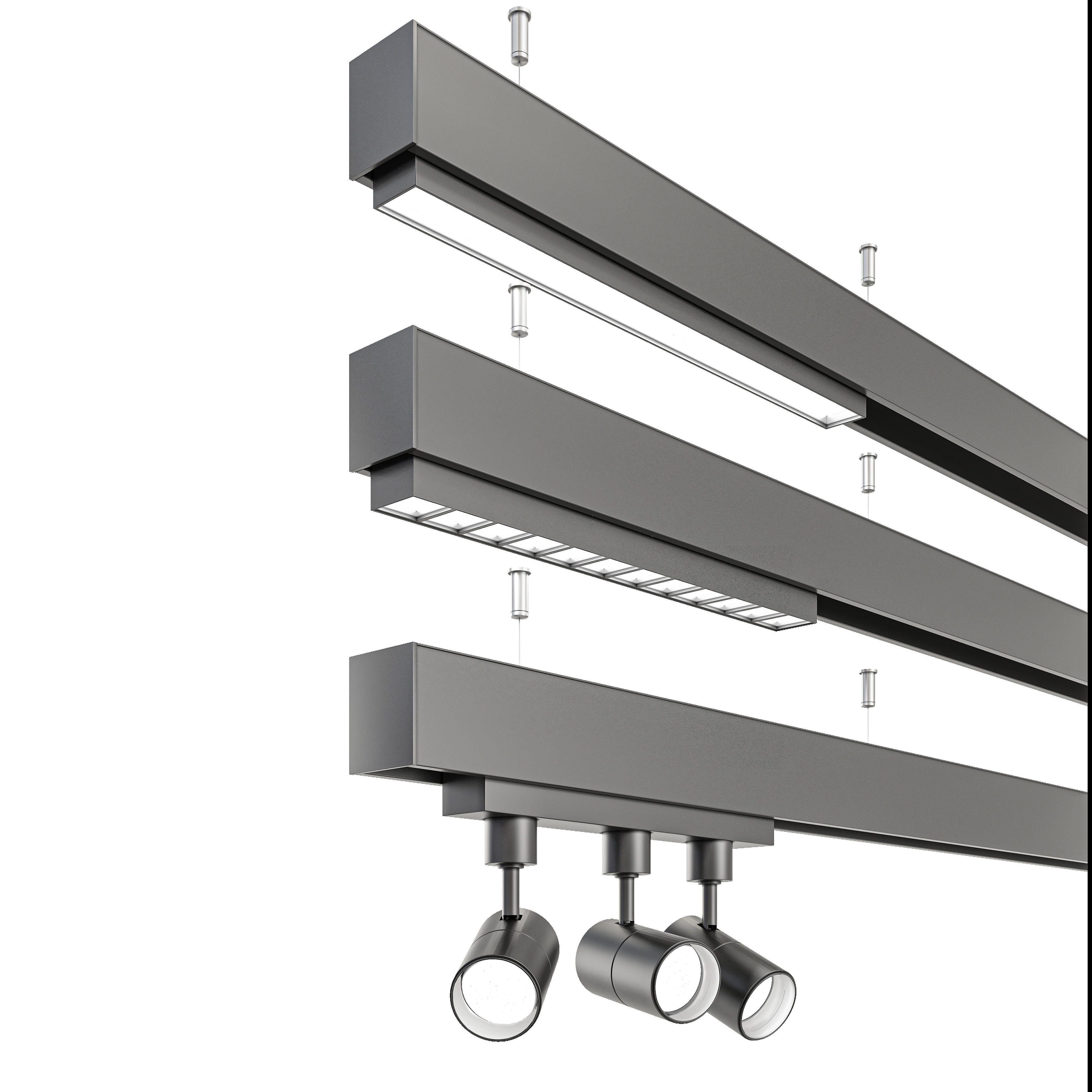 Magnetic -Track-light 3D model_2
