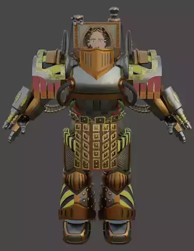 Perturabo warhammer robot 3D model