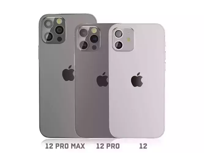 iPhone 12- pro -pro max 3D model