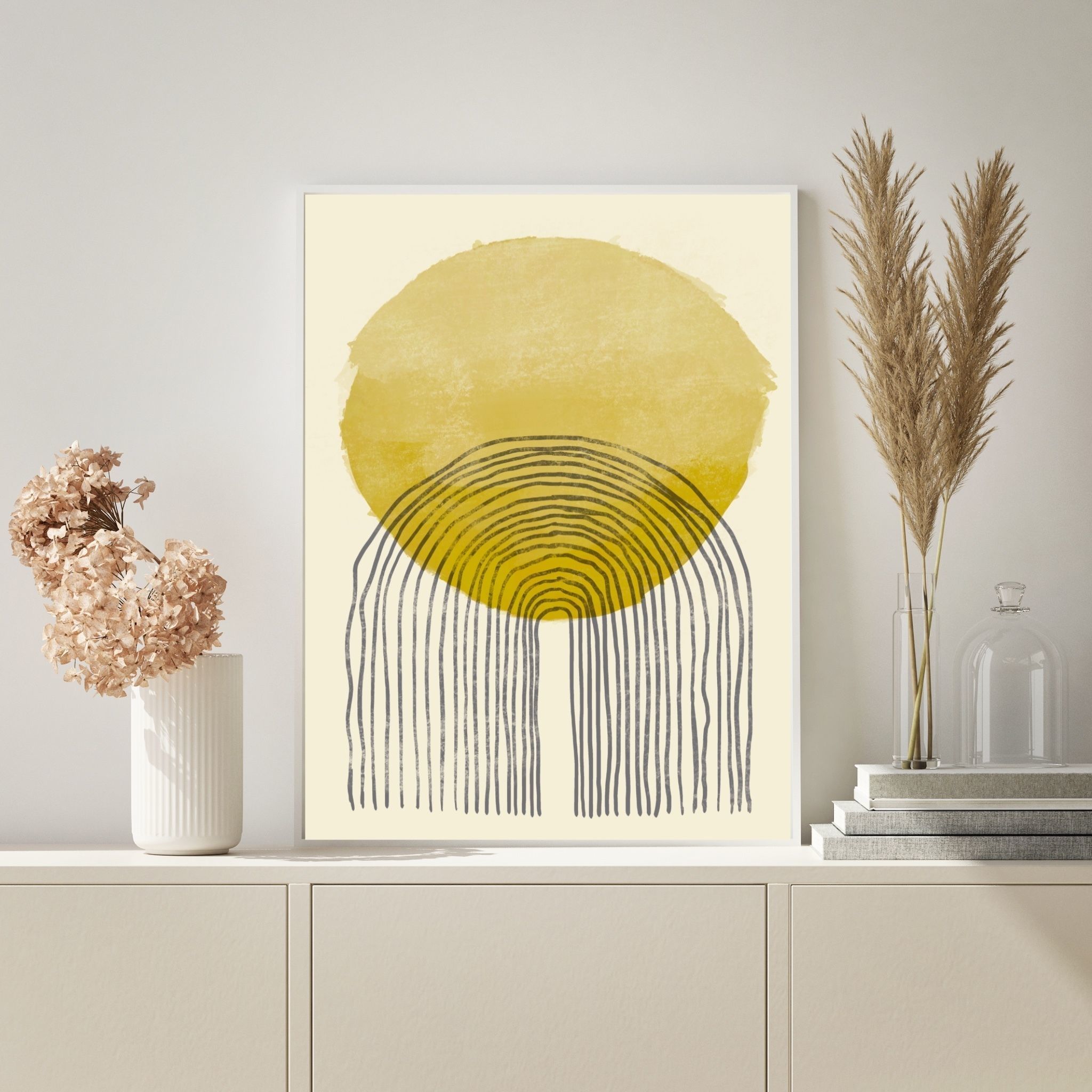 Wall art print minimal wall decor digital art 3D print model_4