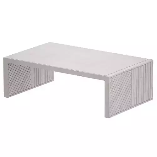 Dunewood Whitewashed Coffee Table Crate and Barrel 3D model