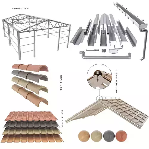 sloped roof-sandwich panel