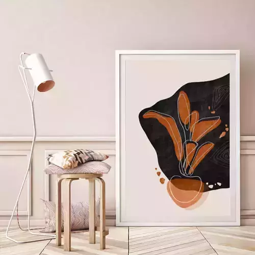 Plant decor wall art digital print natural 