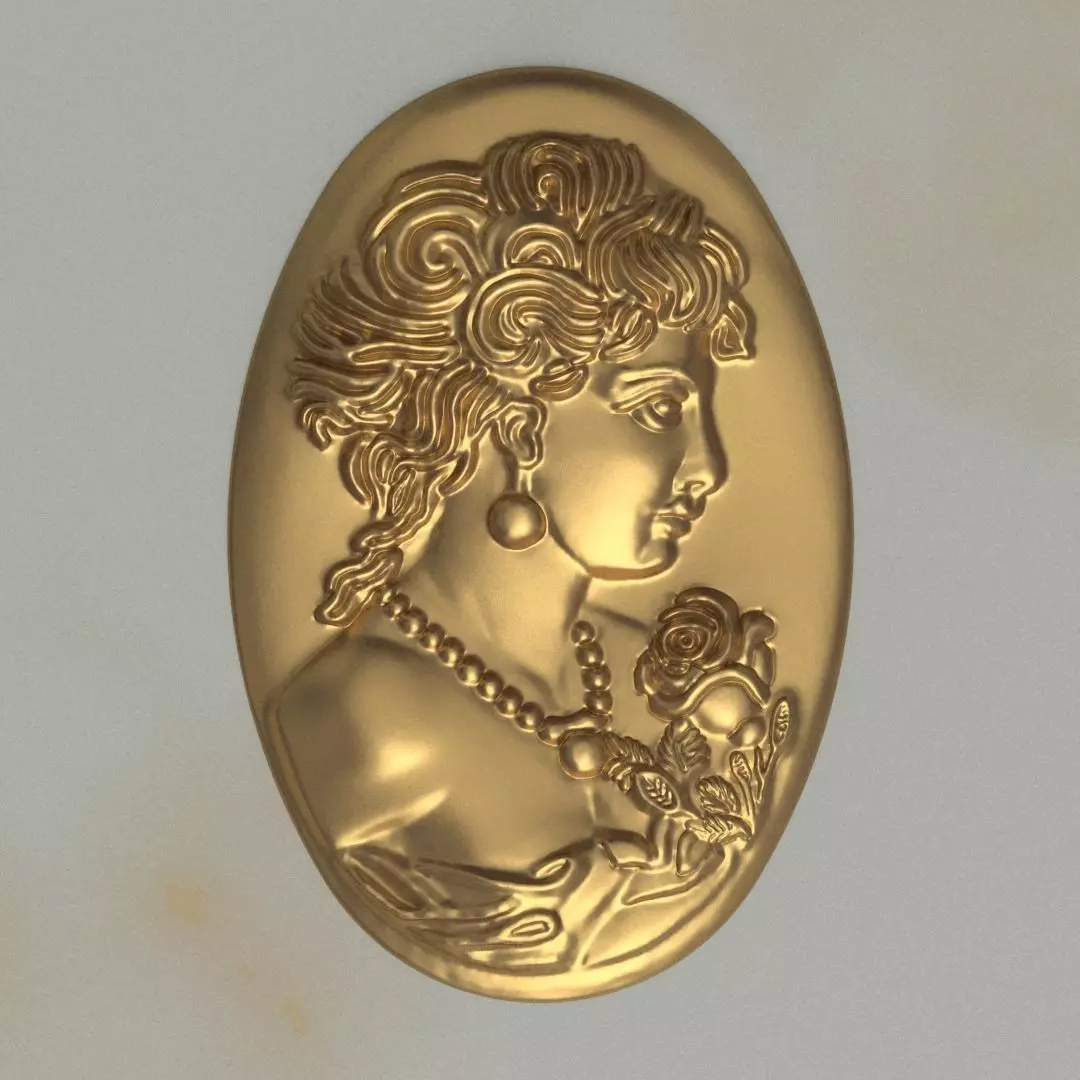 CAMEO PENDANT 3D PRINTABLE 3D print model_0
