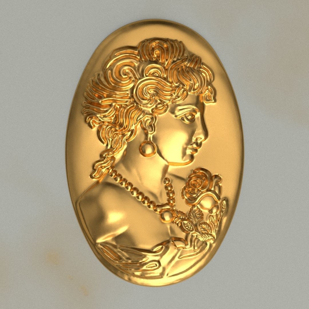 CAMEO PENDANT 3D PRINTABLE 3D print model_2
