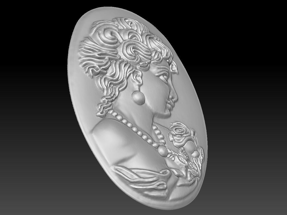 CAMEO PENDANT 3D PRINTABLE 3D print model_4