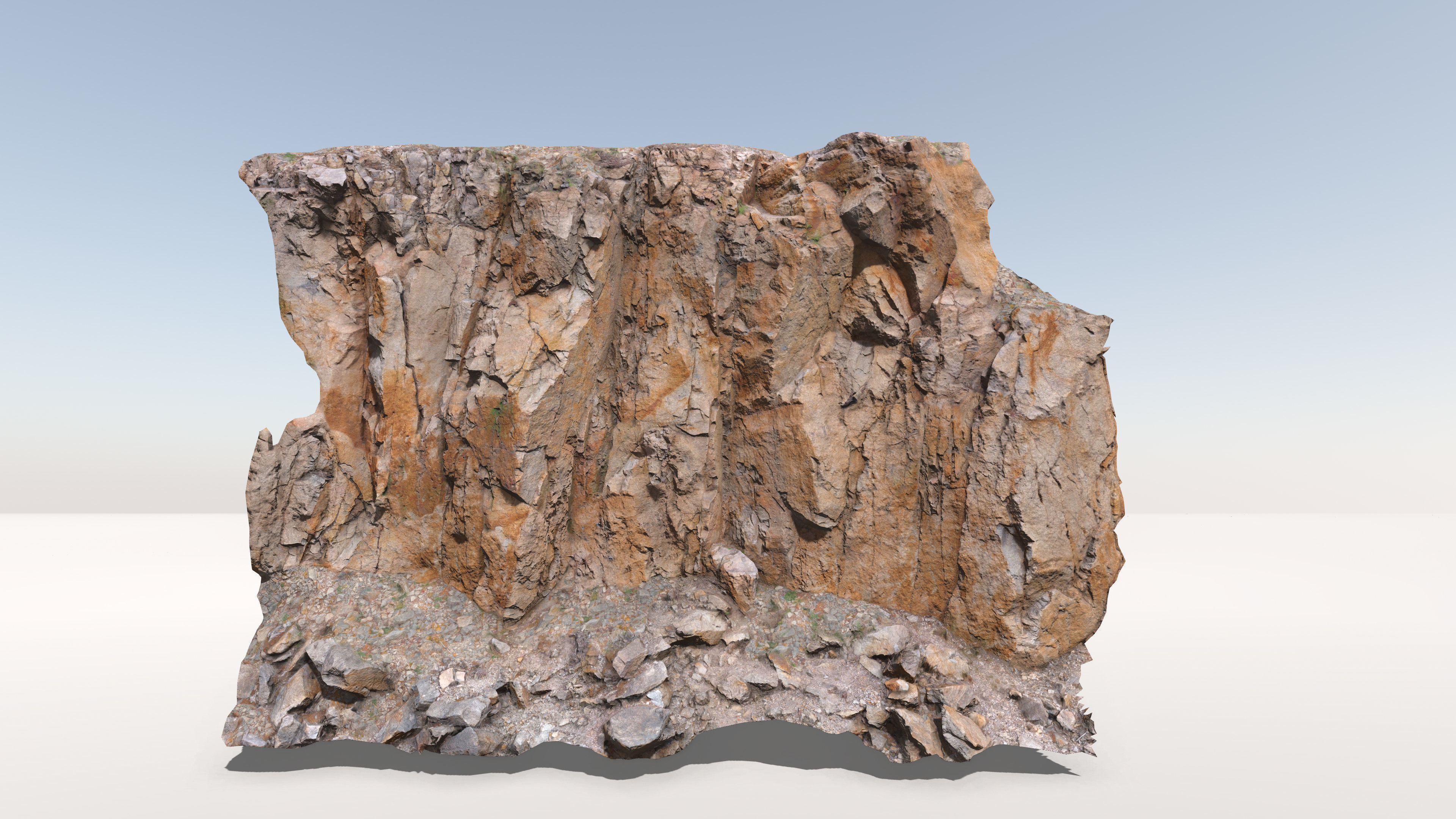 Cliff Large Scan 01 Low-poly 3D model_5