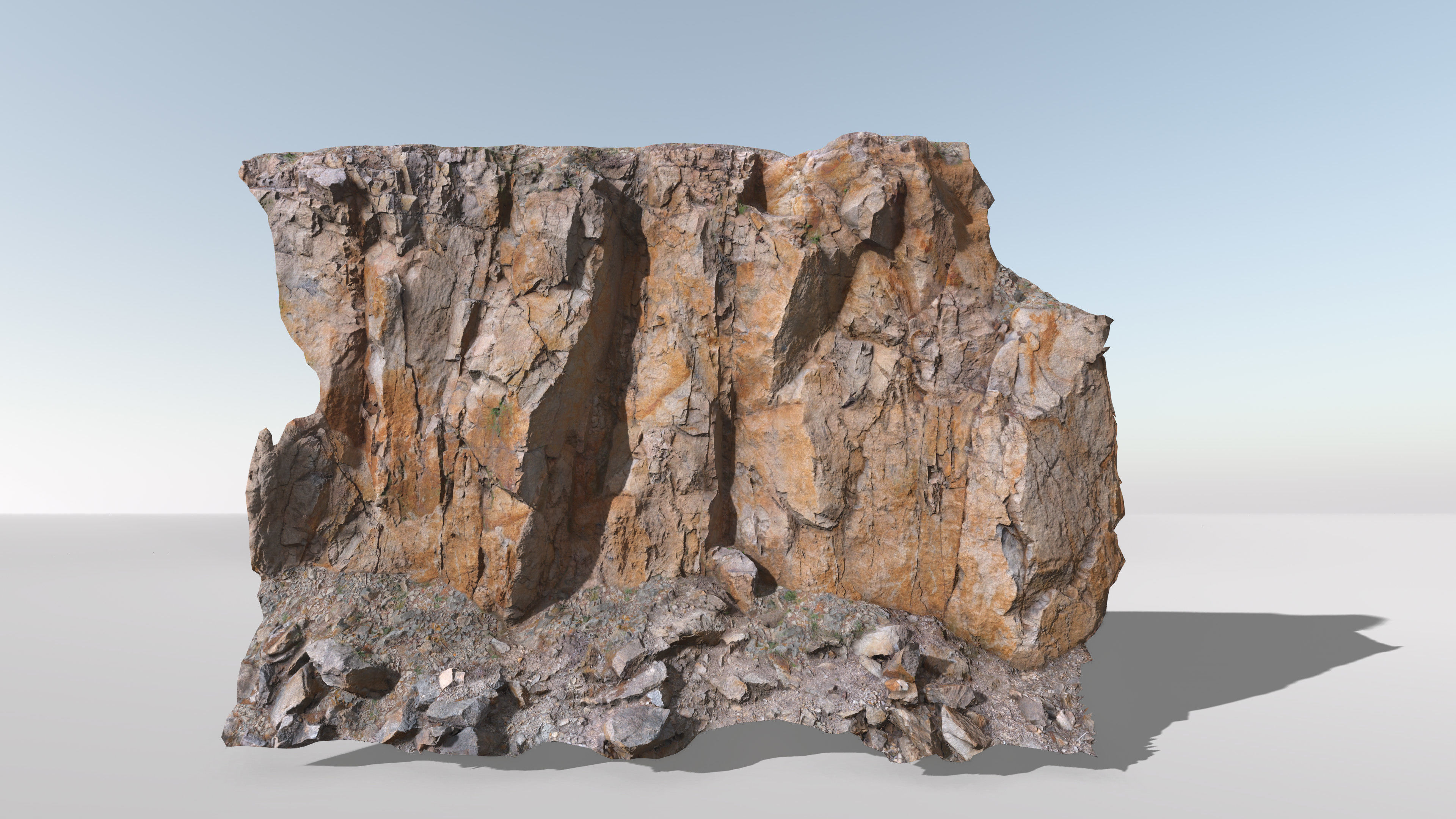 Cliff Large Scan 01 Low-poly 3D model_6