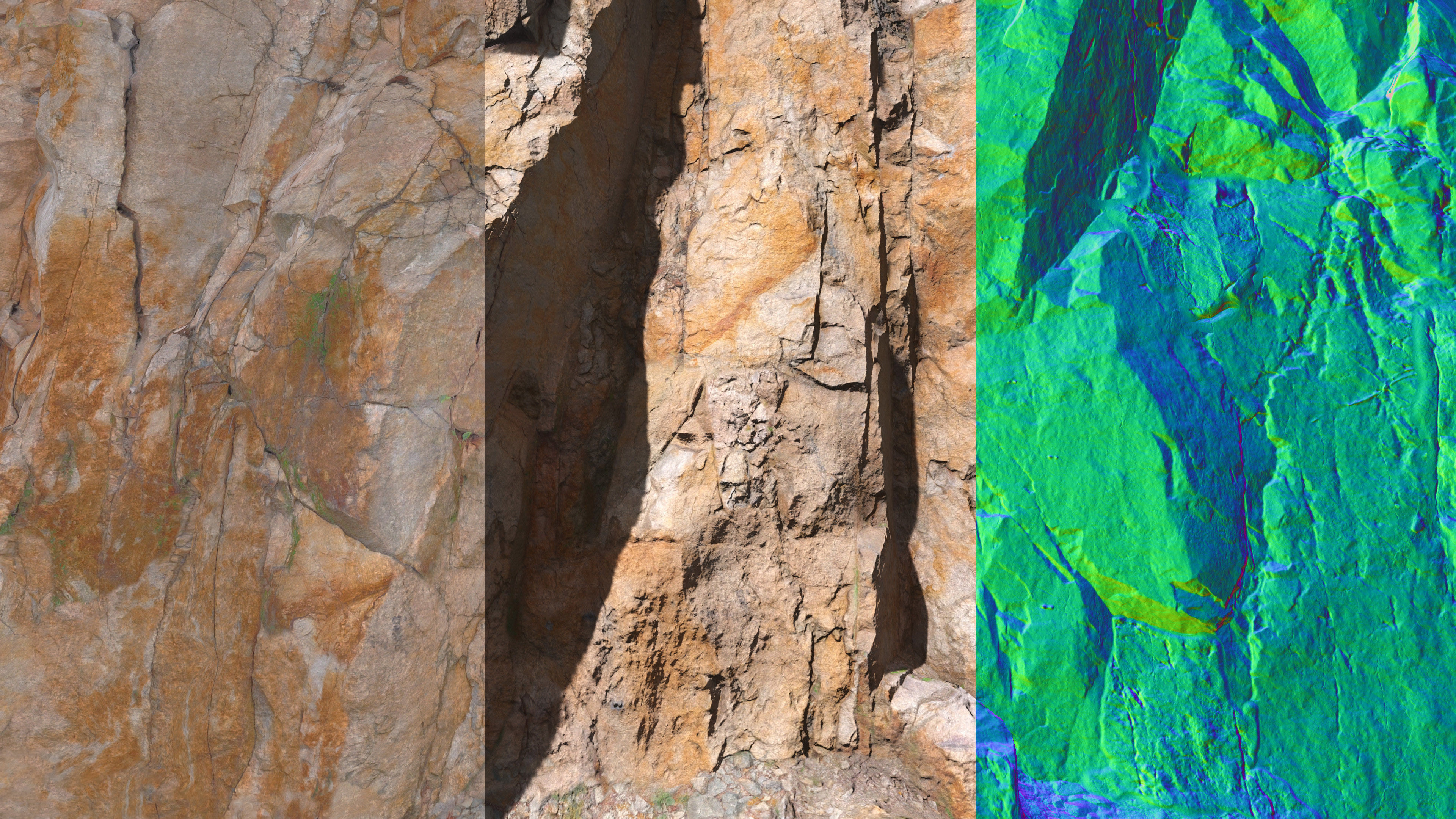 Cliff Large Scan 01 Low-poly 3D model_7