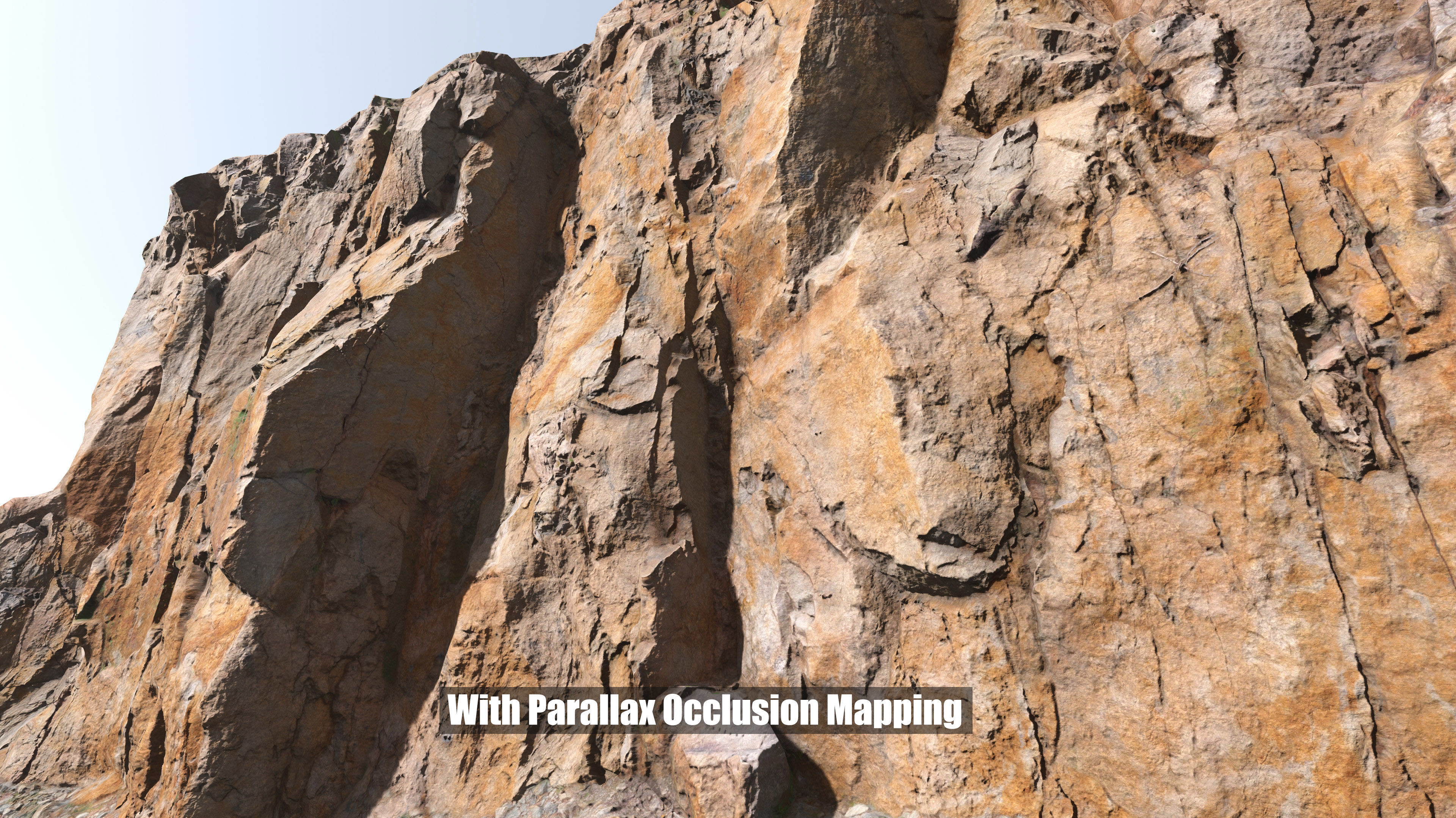 Cliff Large Scan 01 Low-poly 3D model_3