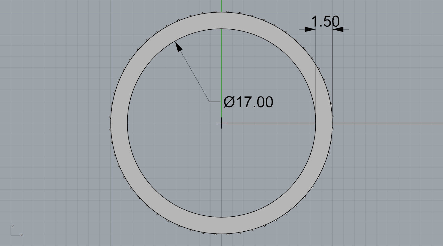 ring seven elephants N - 209 3D print model_6