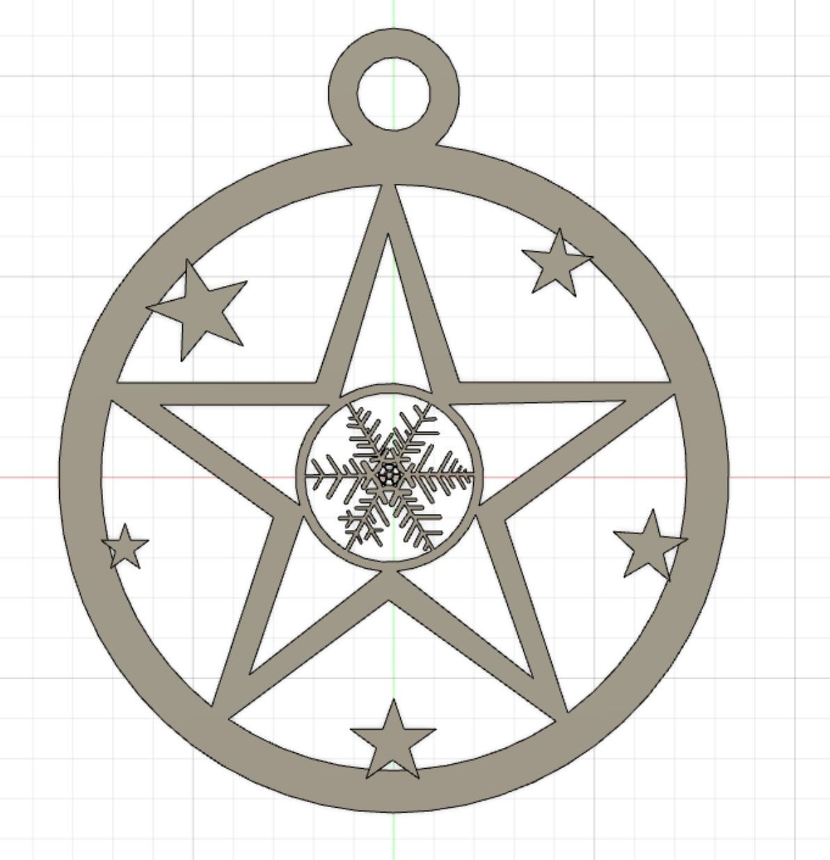 Christmas candle globe decoration 3D print model_3