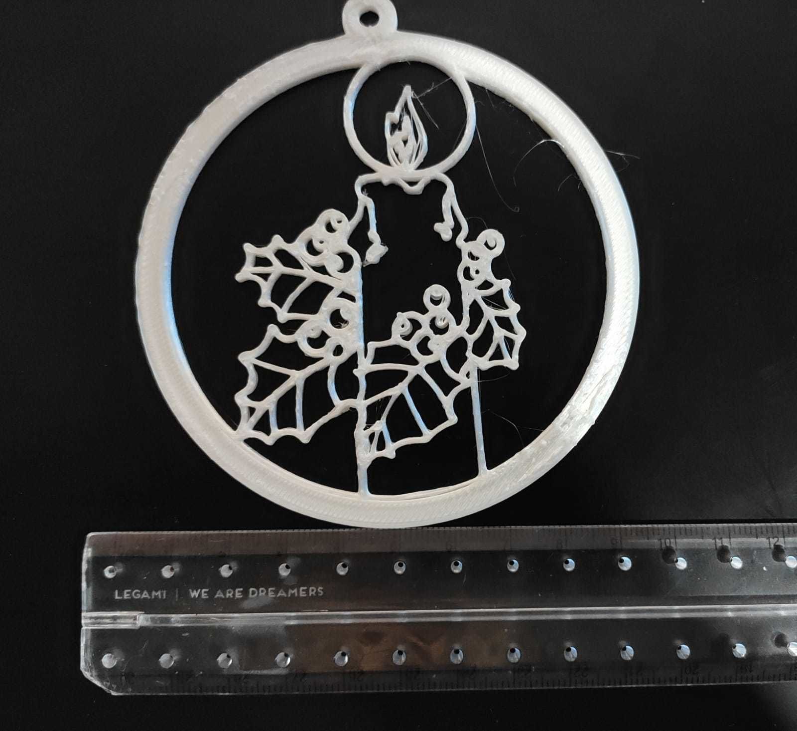 Christmas candle globe decoration 3D print model_6