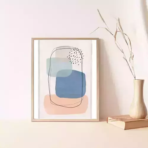 Abstract wall art print art minimal decor 