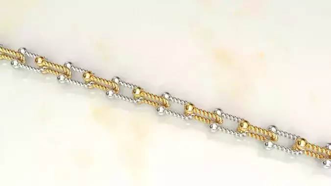 tiffany link bracelet  chain twist