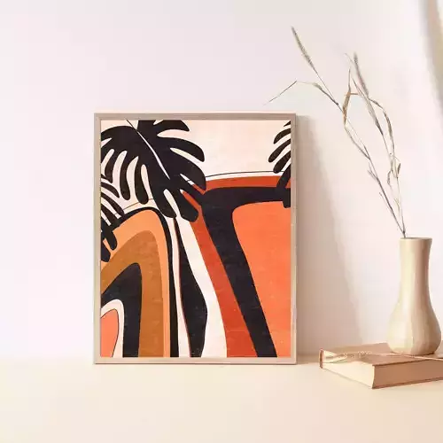 Botanical wall art decor printable art  3D print model