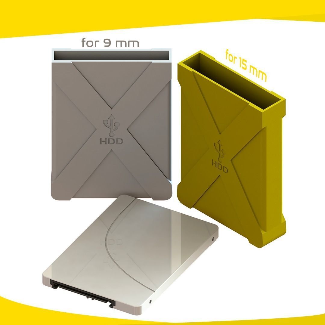 25 INCH HARDDISK CASE 3D model 3D printable CGTrader