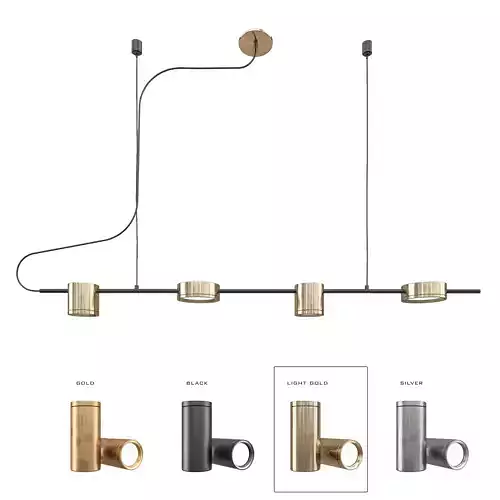 Modern track light-01 3D model