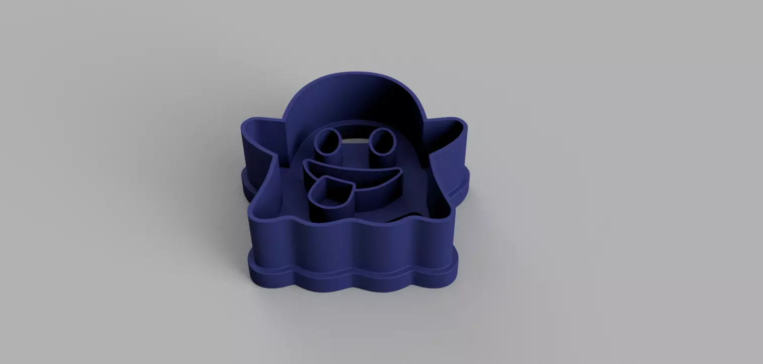 GHOST EMOJI COOKIE CUTTER 3D print model_0