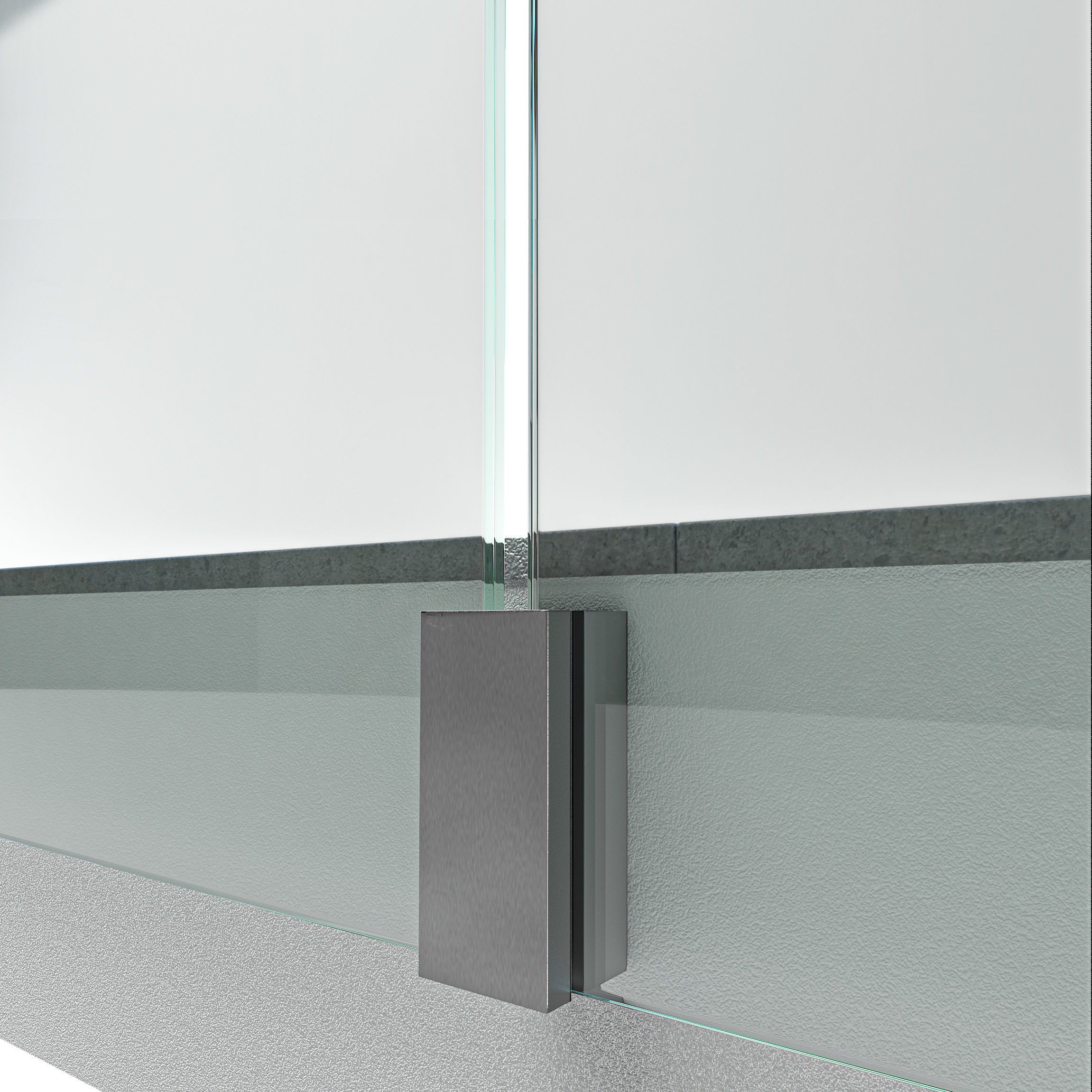 Glass railing-02 3D model_2